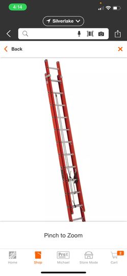 24 Ft Fiberglass Extension Ladder