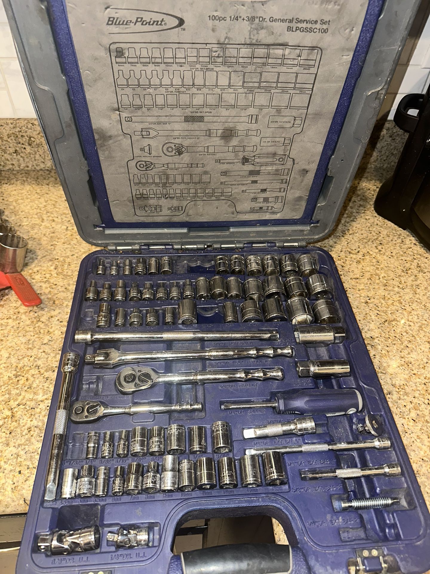 SOCKETS/RATCHET: BLUE POINT TOOLS MODEL BLPGSSC100B