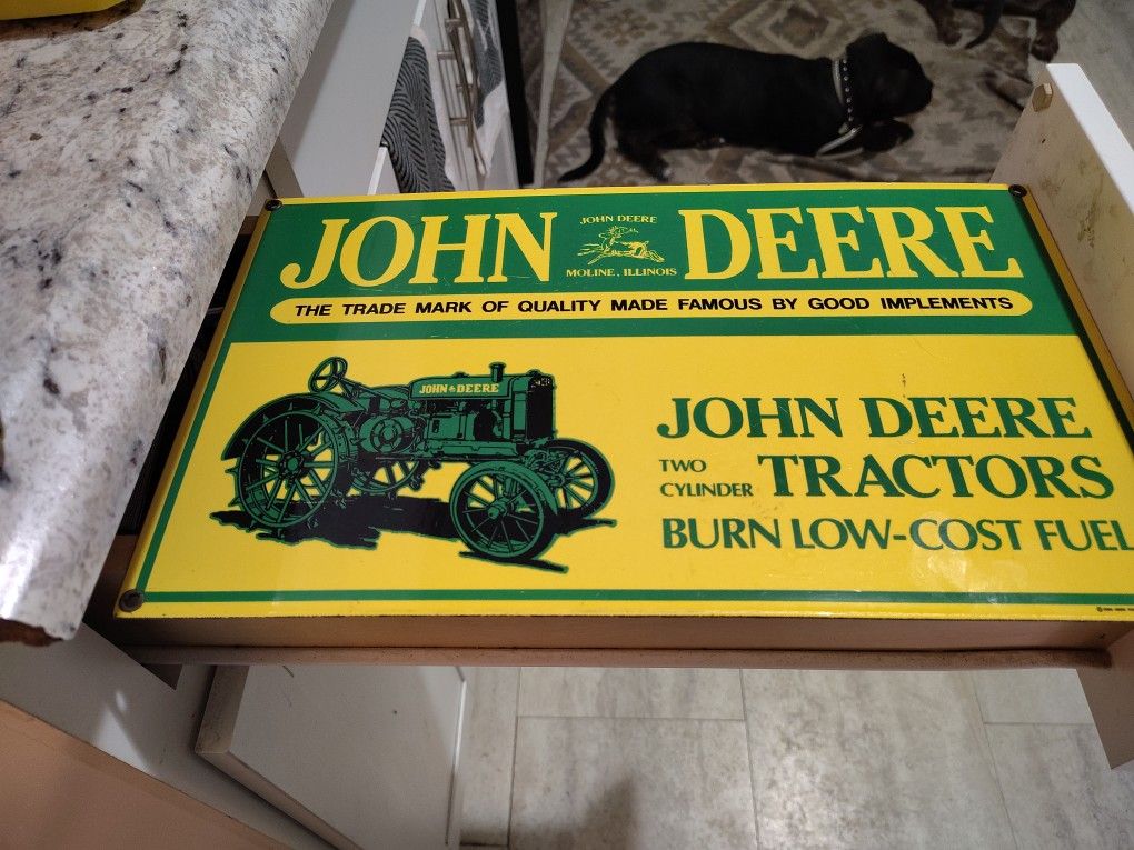Heavy Duty Sign With Thick Porcelain In Great Shape