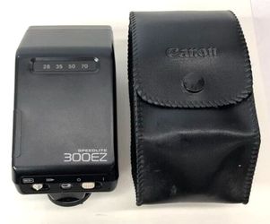Canon 300EZ Speedlite Shoe Mount Flash w/ Case - PARTS ONLY 