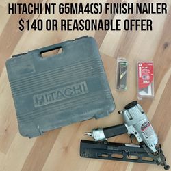 Hitachi NT 65MA4(S) 2 1/2” Finish Nailer 