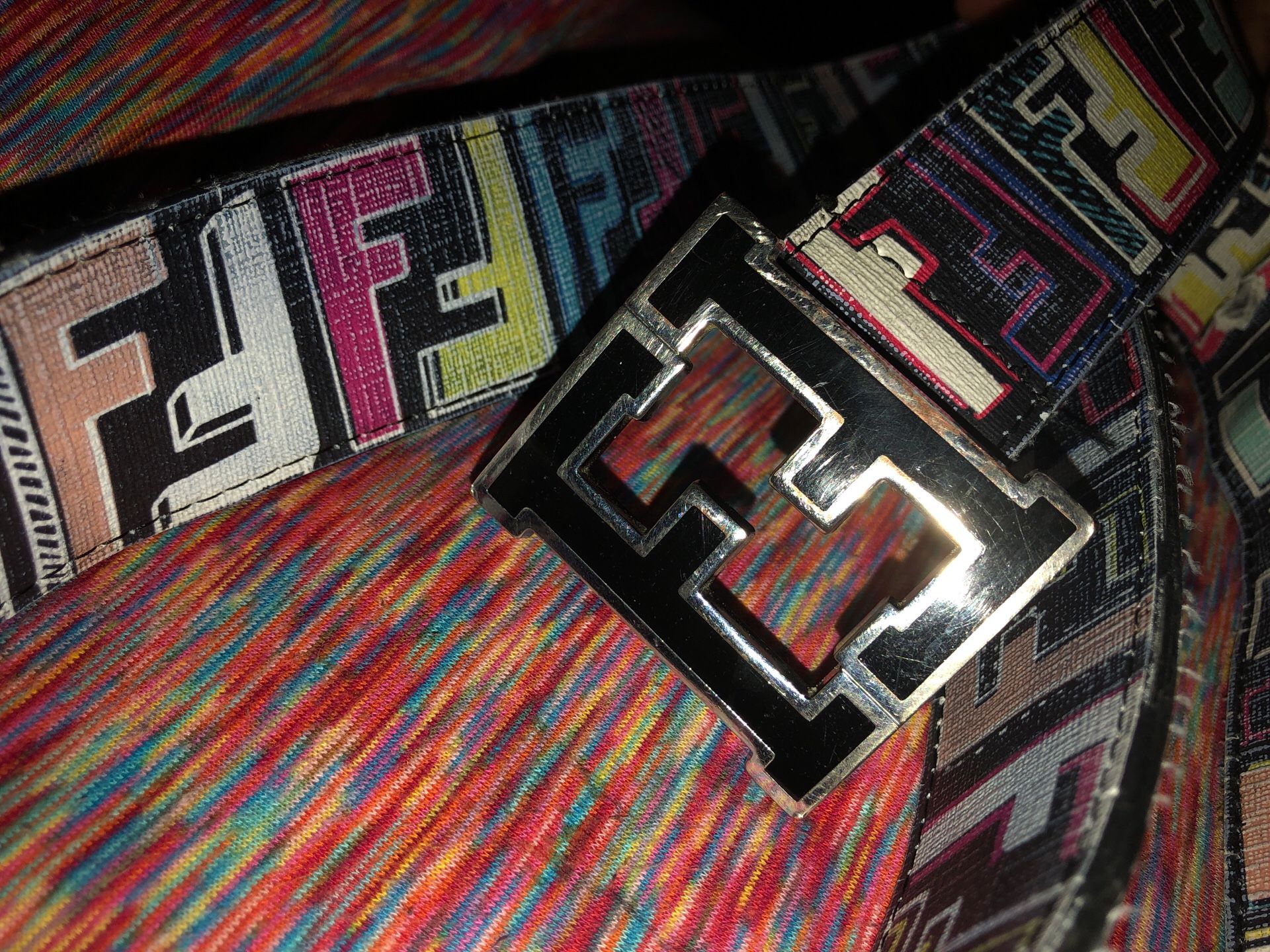 Fendi top cartoon belt