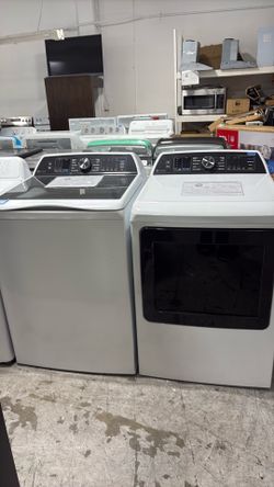GE Electric Dryer and Topload Washer
