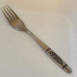 1pc Oneida Rose Pendant Dinner Fork 7 1/4” Stainless Distinction Deluxe Glossy