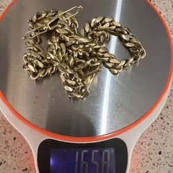 165.8g 9.25 silver Cuban link