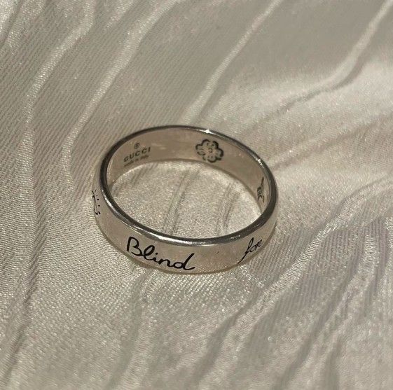 Letter Engraving Width 5mm Sterling Silver Ring Unisex Couple's Style Silver