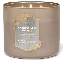 Marshmallow Fireside Bath and Body Works 3-Wick Candle, New