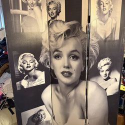 Marilyn Monroe  3  panels room divide