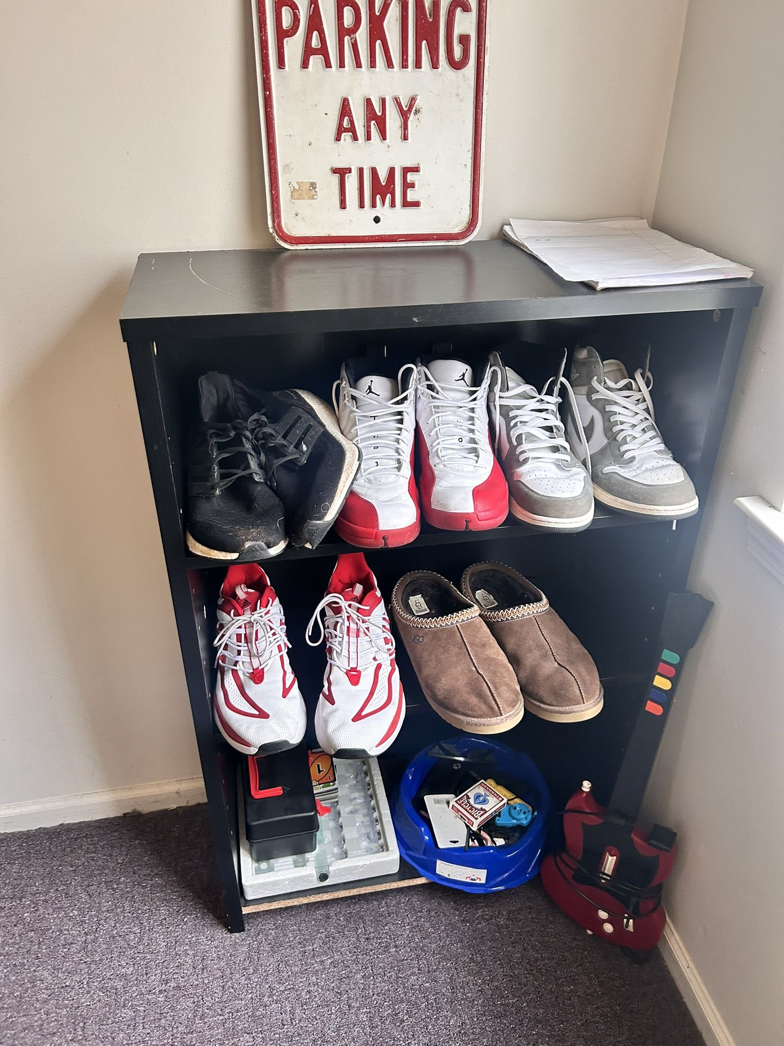 Black Shoe Rack / Shelf Unit