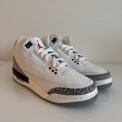 DS GS NIKE AIR JORDAN III 3 REIMAGINED WHITE CEMENT 