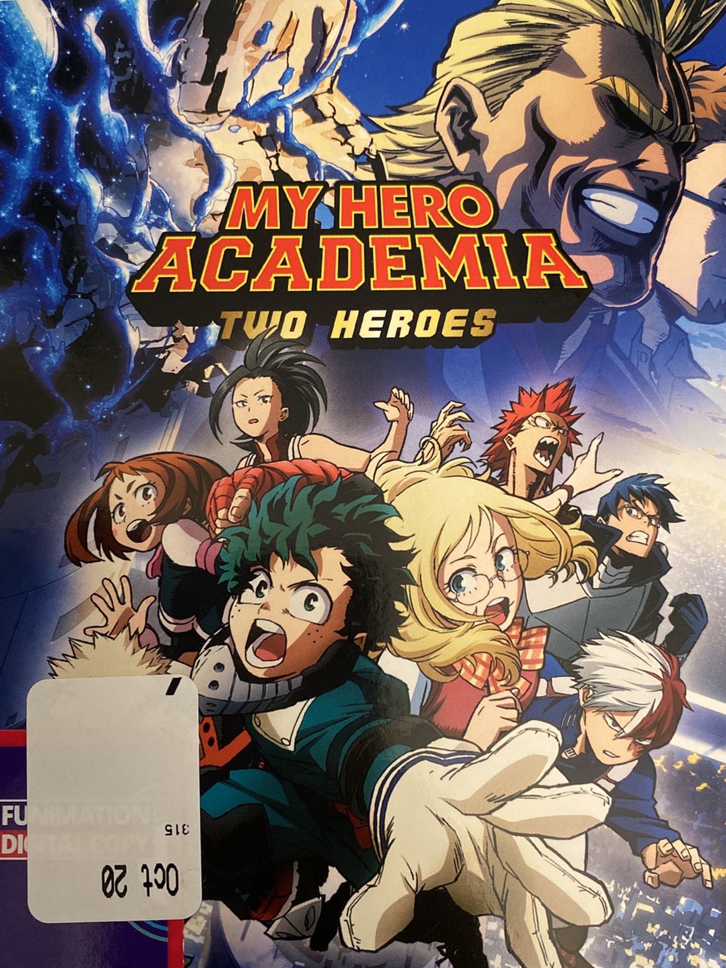 My Hero Academia: Two Heroes (BLU-RAY +DVD + DIGITAL) W/ SLIP COVER NEW