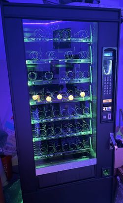 Modern Black Vending Machine