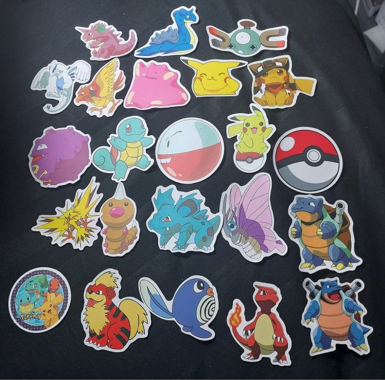 25 Pokémon Creature stickers