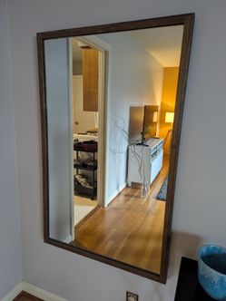 Large hanging mirror