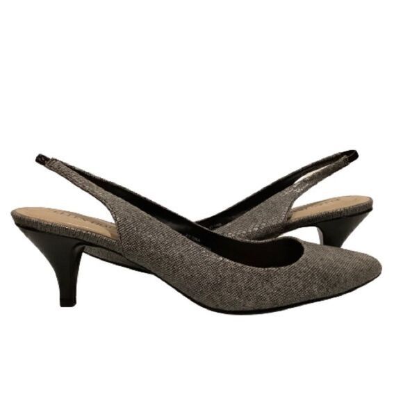 Ellen Tracy Kitten Heel Singback Shoes Sz 9m