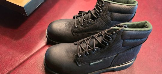 Mens steel toe Florsheim work shoes,brand new 12 wide!!!