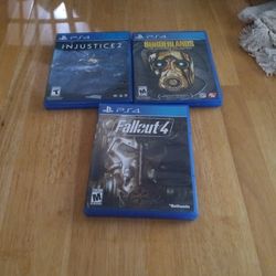 PS4 Games Injustice 2 Borderlands Collection Fallout 4