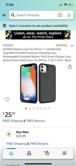 Battery charging case for iPhone 11