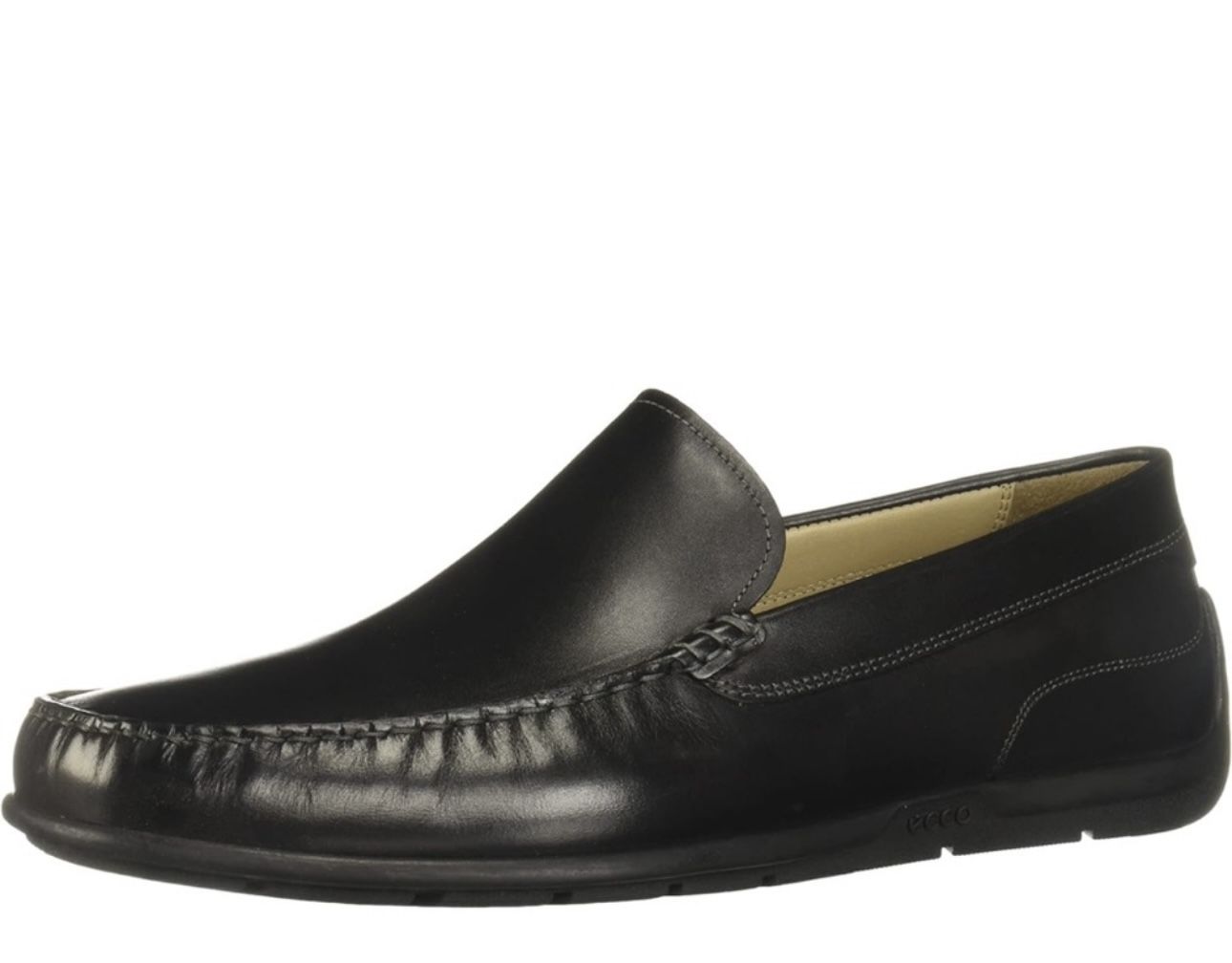 Black Ecco Classic Moccasin ECCO Mens Lite Moc Classic Driving