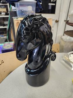 Vintage Black Stallion Lamp