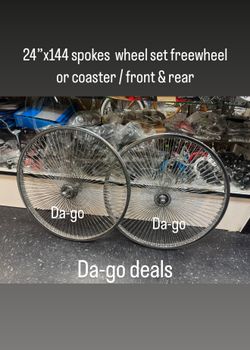 24x144 Spokes Wheels Set For Bmx Bikes 