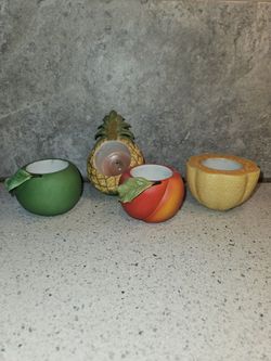Fruit Foursome Candle Holders-Partylite