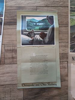 Chesapeake And ohio Railway 1952 Calendar 