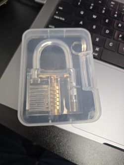 New Clear Lock With 2 Keys