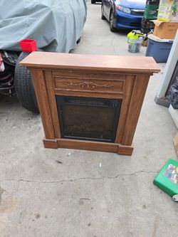 Fireplace And Heather