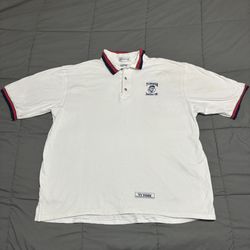 Vintage 1998 Rare Munsingwear Polo Shirt Ty Cobb Museum Men Large Made in USA 