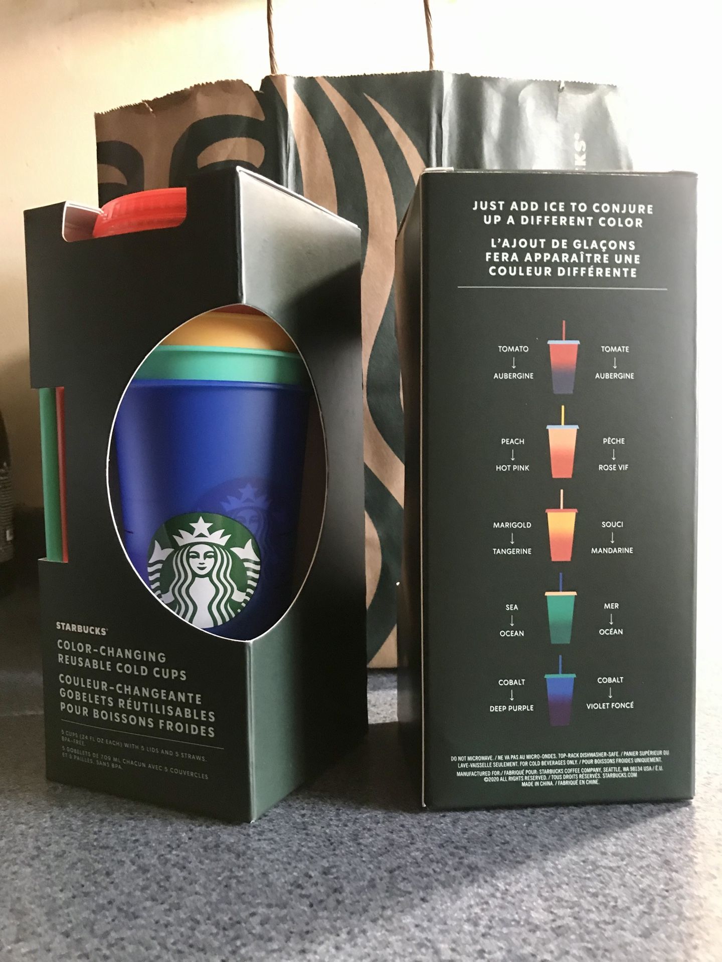 Starbucks Color Changing Cold Cups