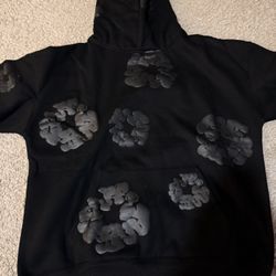 Black Denim Tears Hoodie 100% cotton