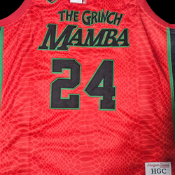 Headgear Classics The Grinch Mamba Kobe Bryant Men's 3XL Basketball Jersey