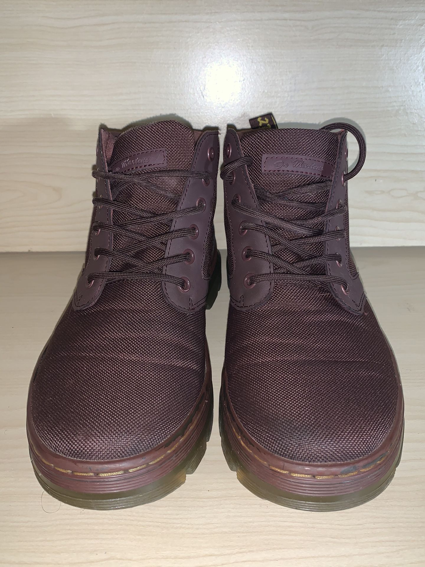 Men's Shoes Dr. Martens BONNY Nylon Canvas Ankle Boots Brown Size 8