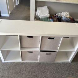 4x2 White Storage Cube