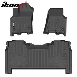 Fits 2025-2026 Ram 1500 Crew Cab W/Rear Under-Seat Storage TPE 3D Floor Mats Carpets