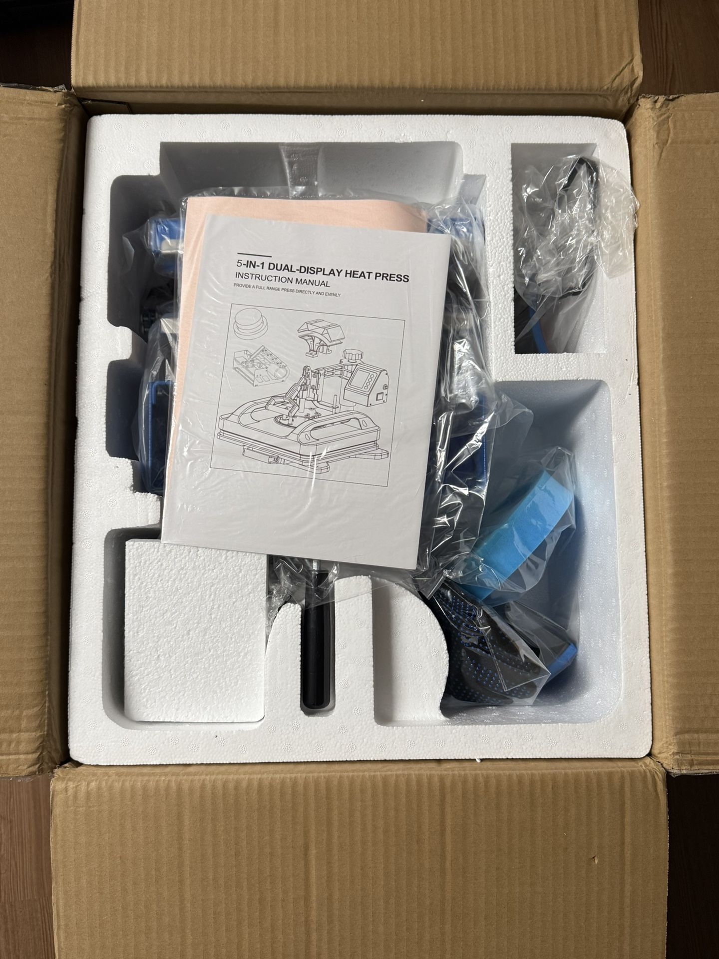 Brand New 5-1 Heatpress Great For Custom Shirts, Hoodies,hats, & Cups