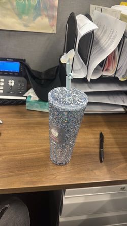 Starbucks Disney Cinderella 75th Anniversary Bling Studded Tumbler