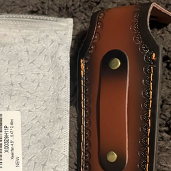 Pocket knife leather carrier