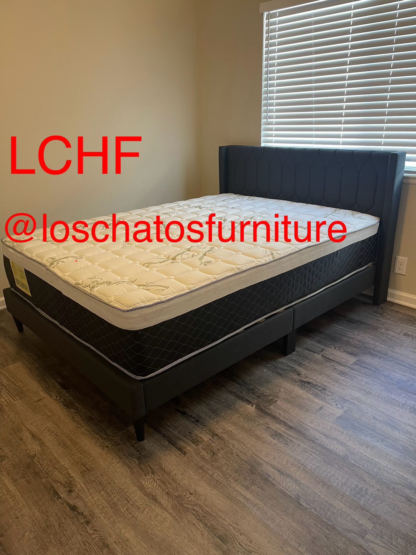 Queen Size Bed Frame With Mattress 