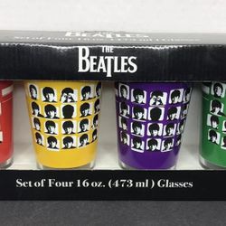 Set of Collectible The Beatles 16oz Glasses