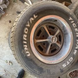 Original Ss Wheels Good Tires Good Condition 14 Inch Ready For Your Gm Car Chevelle Or Comeros And Novas