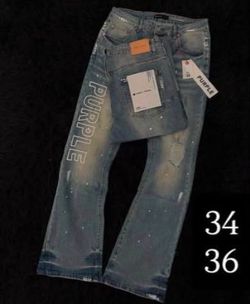 Purple jeans