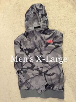 NORTH FACE / “BIGFOOT NW NorthWest CAMO” Jacket Coat w/ Hood / Mens X-Large (XL) / Retails $150+Tax / Brand New w/o Tags!! / Grey & Shadow Camo