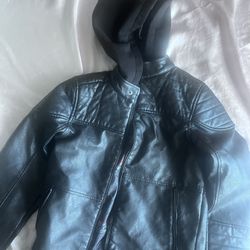 Kids Medium Leather Jacket (10/12)