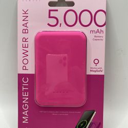 Magnetic Power Bank 5000mAh Fast Wireless Charging MagSafe USB Type-C 