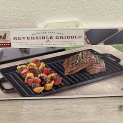 Cast Iron Reversible Griddle -New-