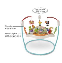 Fisher-Price Animal Activity Jumperoo, Blue, One Size