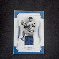 2017 Panini National Treasures/99 Don Drysdale #3 Hof