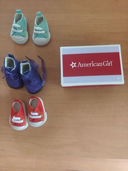 American girl doll shoe set, 4 pairs